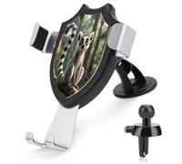 YUXBVKRS Phone Holders for Your Car Stable Grip, Universal Lemurs in The Jungle Printed Phone Stand Adjustable Car Phone Mount for Dashboard & Windscreen & Air Vent with Strong Suction Cup