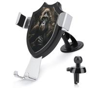 YUXBVKRS Phone Holders for Your Car Stable Grip, Universal Monkey in Jungle Printed Phone Stand Adjustable Car Phone Mount for Dashboard & Windscreen & Air Vent with Strong Suction Cup