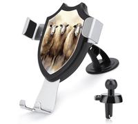 YUXBVKRS Phone Holders for Your Car Stable Grip, Universal Sheeps Watercolor Printed Phone Stand Adjustable Car Phone Mount for Dashboard & Windscreen & Air Vent with Strong Suction Cup