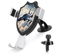 YUXBVKRS Phone Holders for Your Car Stable Grip, Universal Supersonic Fighter Jet Printed Phone Stand Adjustable Car Phone Mount for Dashboard & Windscreen & Air Vent with Strong Suction Cup