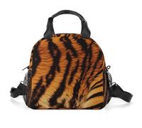 YUXBVKRS Tiger Striped Pattern Lunch Bag for Women & Men, Insulated Lunch Box with Shoulder Strap Portable Leakproof Cooler Tote Bag for Work, Picnic,Travel