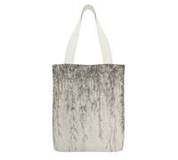 YUXBVKRS Willow Branch Drawing Canvas Tote Bag with Zipper Pocket, Double-Sided Print Shoulder Bag for Women