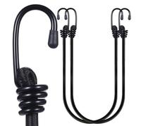 Yuxh Bungee Cords Heavy Duty Outdoor 100inch Bungee Straps with Hooks Black Bunji Cord 100 inch 2Pcs