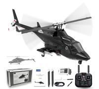 YUXIANG F02S Airwolf RC Helicopter with Optical Flow Positioning, 1/34 Scale 6G Stabilization System Helicopter, 2.4G Remote Control Military Aircraft Model for Adults Advanced Hobbyists