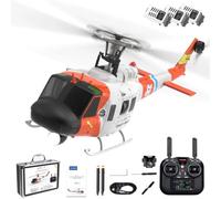 YUXIANG F07S UH-1D Huey RC Helicopter for Adults, GP/S Stabilized 8CH Brushless Helicopter with Optical Flow & One-Key Return, RTF Aircraft Model for Professional Player (3 Battery/with Camera)
