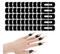 YUXIANLB 100 Pcs Nail Polish Protector for Fingers, 99.99%+ U V Finger Protection Cuticle Protector Tape for Nail Painting, U-Shaped French Tip Nail Polish Barrier Peel Off for Nails Stamp Nail Art