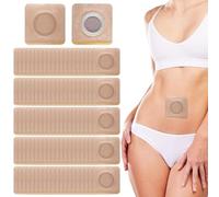 YUXIANLB 100PCS Castor Oil Patches Belly Button Patch Castor Oil Pack Wrap Kit Self-Adhesive Highly Absorbent Organic Anti-Seepage No Wash Disposable Belly Button Stickers