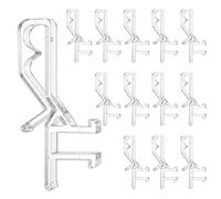 YUXIANLB 12 Pcs Hidden Channel Valance Clips, 1-7/8 inch, Replacement Clip