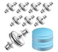 YUXIANLB 16Pcs Magnetic Shower Curtain Side Clips, Magnetic Buckle Leak-Proof Buckle for Shower Curtain, Keep Curtain Liner Closed to The Wall, Windproof Stop Protect Splash Clips for All Tubs