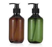 YUXIANLB 2 Pack 10oz Refillable Pump Bottle Dispenser Vintage Style for Shampoo Liquid Soap Lotion Body Wash for Home Travel Salon Spa Bathroom Countertop Hotel Elegant Decorative Storage Solution