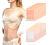 YUXIANLB 20 Pcs Castor Oil Pack Wrap Kit Organic Cotton Pads for Pain Relief Relaxation Therapy Compress for Back Shoulder Neck Portable Healing Packs for Travel Yoga Spa Home Use Recovery Solution