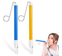YUXIANLB 2PCS Slide Whistle For Adults Whistles Musical Instrument Plastic Sliding Whistles For Speech And Oral Muscle Training 9.45 In Flute Instrument Train Whistle Games Party