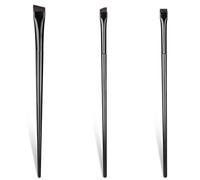 YUXIANLB 3 Pcs Angled Eyeliner Brush Eyebrow Brush Set, Fine Eyebrow Brush Precision Ultra Thin Makeup Brushes, Eye Brow Tint Brushes, Cruelty- Free Synthetic Bristles Eyeshadow Brush Cosmetic Tool