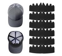 YUXIANLB 6 Pcs Black Baseball Caps Inserts Shapers, Flexible Washable Reusable Hat Liner Cap Fitter Inserts, Felt Hat Sweat Liner Hat Support Brim Shaper for Snapback Caps Fitted Caps Sport Caps