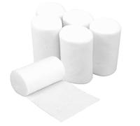 YUXIANLB 6 Rolls Cast Padding Bandage, 4 Inch x 8.85 ft Soft Individual Pack Cotton Conforming Undercast Wrap Use with Plaster Cloth Gauze for Halloween Wrap Art Projects Body Mask Making Hobby Craft