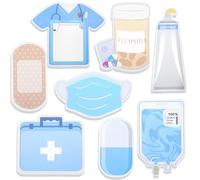 YUXIANLB 8 Pack Mini Funny Nurse Sticky Notes Cute Medical Memo Pads for Doctors Nurses Healthcare Professionals Notepads for Hospital Colorful Sticky Tabs for Quick Reminders Patient Medical Records