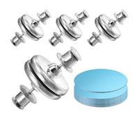 YUXIANLB 8Pcs Magnetic Shower Curtain Side Clips, Magnetic Buckle Leak-Proof Buckle for Shower Curtain, Keep Curtain Liner Closed to The Wall, Windproof Stop Protect Splash Clips for All Tubs
