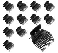 YUXIANLB Hair Curler Claw Clips Hot Roller Clips 12PCS Plastic Replacement Hair Perm Insulation Clip Safety Heat Resistance Lightweight Heated Roller Clip for Women Hairs Section Styling Salon