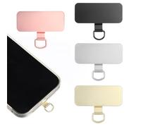 YUXIANLB Phone Lanyard Tether Tab 4 Pcs Ultra-Thin Stainless Steel Lanyard Patch for Around the Neck Use Compatible Smartphones Replacement Part for All Full Phone Cases