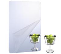 YUXIANLB Self Adhesive Mirror Sheet, Arcylic Mirror Tiles, Flexible Plastic Mirror Wall Stickers, 8 x 12 Inches Non Glass Sticky Safety Mirrors, Education & Home Decor