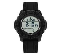 Yuxier Digital Watches for Men Multifunctional Sport Watch Step Counter Calorie Display Large Face Easy to Read Wristwatches/Alarm/Countdown (Black White)