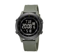 Yuxier Men's Watches Digital Electronic Watch Waterproof Multifunctional Wristwatch Sport Watch Work Watch Gift Fashion Round Dial Watches for Men (Green)