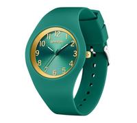 Yuxier Unisex Quartz Watches Casual Sport Student Watch Analog Numerical Scale Women's Wristwatch with Soft Strap Waterproof (Dark Green)
