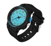 Yuxier Woman Wrist Watches Watches for Teens Girls Ages 12-18 Minimalist Simple Analog Watch Easy Reading Student Watch with Second Hand Nursing (Black Blue)