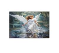 YUXINYUE Angel Canvas Print Colourful Wall Art -Modern Room Bedroom Piece Home Decor Interior Design 24x36inch(60x90cm)