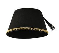 YUXITA Flat Top Hat Traditional Hat Tarboosh Hat Soft and Comfortable Ottoman Headwear Men’s Hat