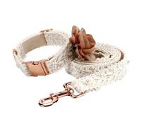 YUXITA Laces Flower Pet Harnesses Comfortable Dog Leashes Regulable Dog Harnesses for Daily Walking and Outdoor Activity