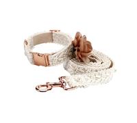 YUXITA Laces Flower Pet Harnesses Comfortable Dog Leashes Regulable Dog Harnesses for Daily Walking and Outdoor Activity
