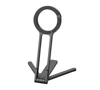 YUXITA Phone Tripod, Double Side Magnetic, Carabiner Mounted, Aluminium, Smartphone Compatible, Black