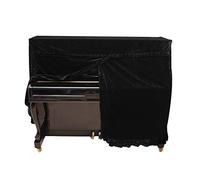 YUXITA Pleuche Decorated Piano Full CoverPiano Foldable Scratch Resistant Gold for Household for Grand Piano