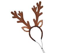YUXITA Regulable Reindeers Headbands For Dog Cats Soft Fabric Christmas Pet Costume Accessory Holiday Photo Props