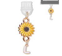 YUXIYAN Initial Charms for Kindle,Usb C Dust Plug Charm Personalised Letter Accessories for E-Reader Type C Dust Plug,Bookish Gift Compatible Fits Kindle Paperwhite Scribe iPad Phone, S, Alloy Steel