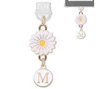 YUXIYAN Initial Charms for Kindle,Usb C Dust Plug Charm Personalised Letter Accessories for E-Reader Type C Dust Plug,Bookish Gift Compatible Fits Kindle Paperwhite Scribe iPad Phone, S, Alloy Steel