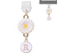 YUXIYAN Initial Charms for Kindle,Usb C Dust Plug Charm Personalised Letter Accessories for E-Reader Type C Dust Plug,Bookish Gift Compatible Fits Kindle Paperwhite Scribe iPad Phone, S, Alloy Steel