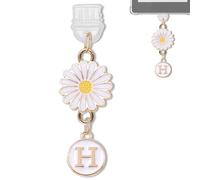 YUXIYAN Initial Charms for Kindle,Usb C Dust Plug Charm Personalised Letter Accessories for E-Reader Type C Dust Plug,Bookish Gift Compatible Fits Kindle Paperwhite Scribe iPad Phone, S, Alloy Steel