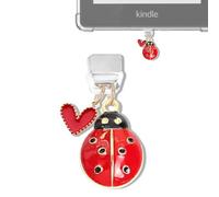 YUXIYAN Initial Charms for Kindle,Usb C Dust Plug Charm Personalised Letter Accessories for E-Reader Type C Dust Plug,Bookish Gift Compatible Fits Kindle Paperwhite Scribe iPad Phone, S, Alloy Steel