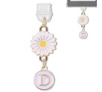 YUXIYAN Initial Charms for Kindle,Usb C Dust Plug Charm Personalised Letter Accessories for E-Reader Type C Dust Plug,Bookish Gift Compatible Fits Kindle Paperwhite Scribe iPad Phone, S, Alloy Steel