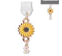 YUXIYAN Initial Charms for Kindle,Usb C Dust Plug Charm Personalised Letter Accessories for E-Reader Type C Dust Plug,Bookish Gift Compatible Fits Kindle Paperwhite Scribe iPad Phone, S, Alloy Steel