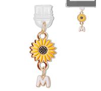 YUXIYAN Initial Charms for Kindle,Usb C Dust Plug Charm Personalised Letter Accessories for E-Reader Type C Dust Plug,Bookish Gift Compatible Fits Kindle Paperwhite Scribe iPad Phone, S, Alloy Steel