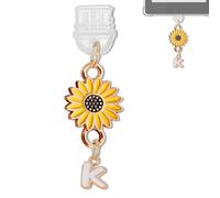 YUXIYAN Initial Charms for Kindle,Usb C Dust Plug Charm Personalised Letter Accessories for E-Reader Type C Dust Plug,Bookish Gift Compatible Fits Kindle Paperwhite Scribe iPad Phone, Standard, Alloy