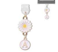 YUXIYAN Initial Charms for Kindle,Usb C Dust Plug Charm Personalised Letter Accessories for E-Reader Type C Dust Plug,Bookish Gift Compatible Fits Kindle Paperwhite Scribe iPad Phone, S, Alloy Steel