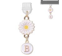 YUXIYAN Initial Charms for Kindle,Usb C Dust Plug Charm Personalised Letter Accessories for E-Reader Type C Dust Plug,Bookish Gift Compatible Fits Kindle Paperwhite Scribe iPad Phone, S, Alloy Steel