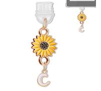 YUXIYAN Initial Charms for Kindle,Usb C Dust Plug Charm Personalised Letter Accessories for E-Reader Type C Dust Plug,Bookish Gift Compatible Fits Kindle Paperwhite Scribe iPad Phone, Standard, Alloy