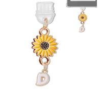 YUXIYAN Initial Charms for Kindle,Usb C Dust Plug Charm Personalised Letter Accessories for E-Reader Type C Dust Plug,Bookish Gift Compatible Fits Kindle Paperwhite Scribe iPad Phone, S, Alloy Steel