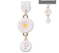 YUXIYAN Initial Charms for Kindle,Usb C Dust Plug Charm Personalised Letter Accessories for E-Reader Type C Dust Plug,Bookish Gift Compatible Fits Kindle Paperwhite Scribe iPad Phone, S, Alloy Steel