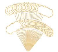 YUXMU 56 Pcs Cheese Markers, Food Labels for Charcuterie Board Accessories Cake Topper Toothpick for Party Buffet Blank Toothpick Flags for Wedding Birthday Party Decor (White)